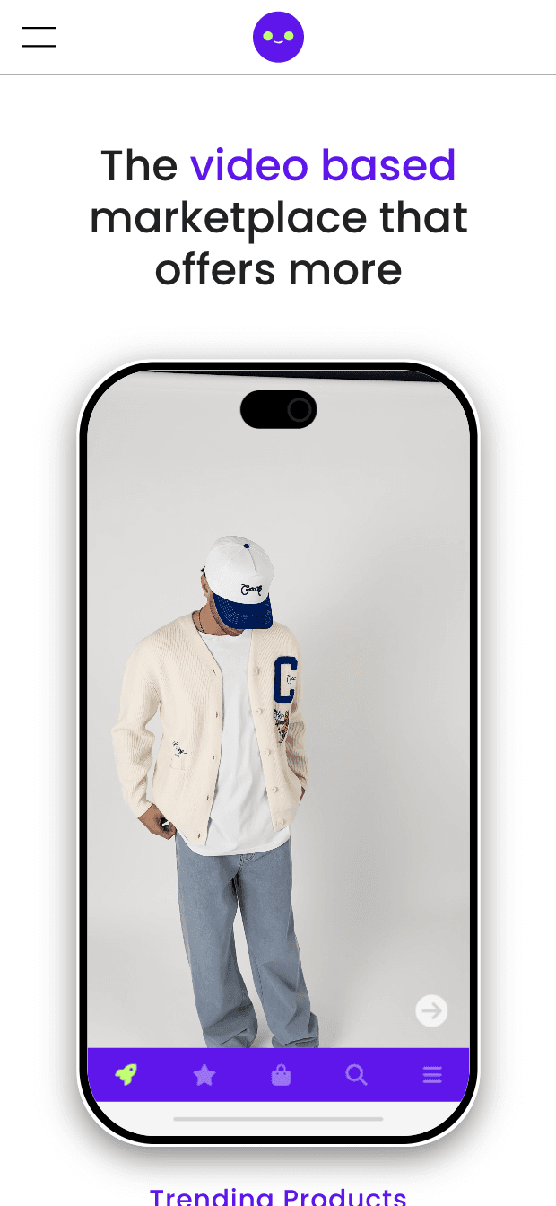 CartReel website for mobile