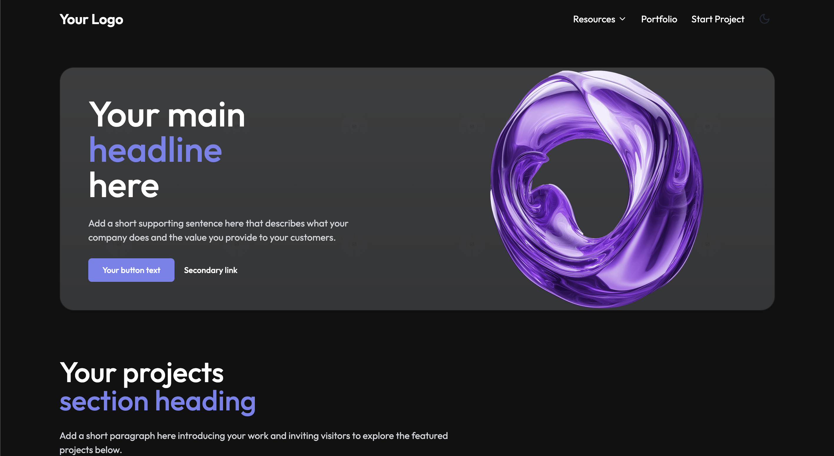 Automatic template preview