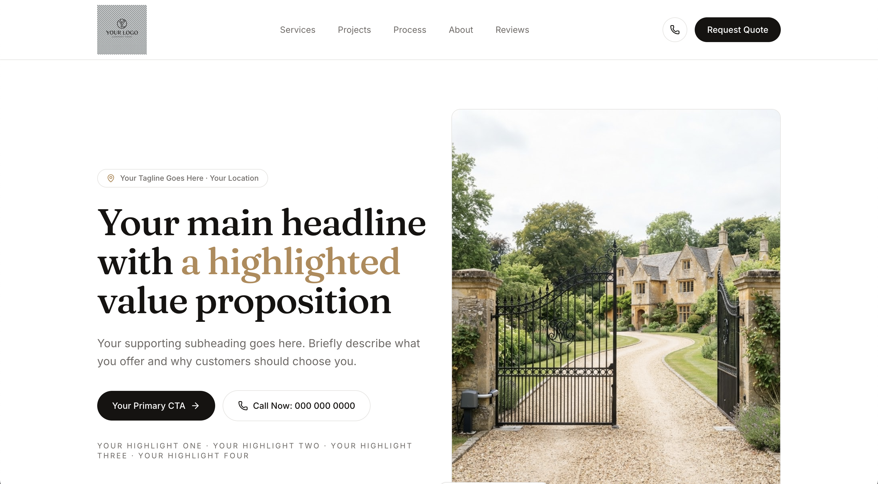 Minimise template preview
