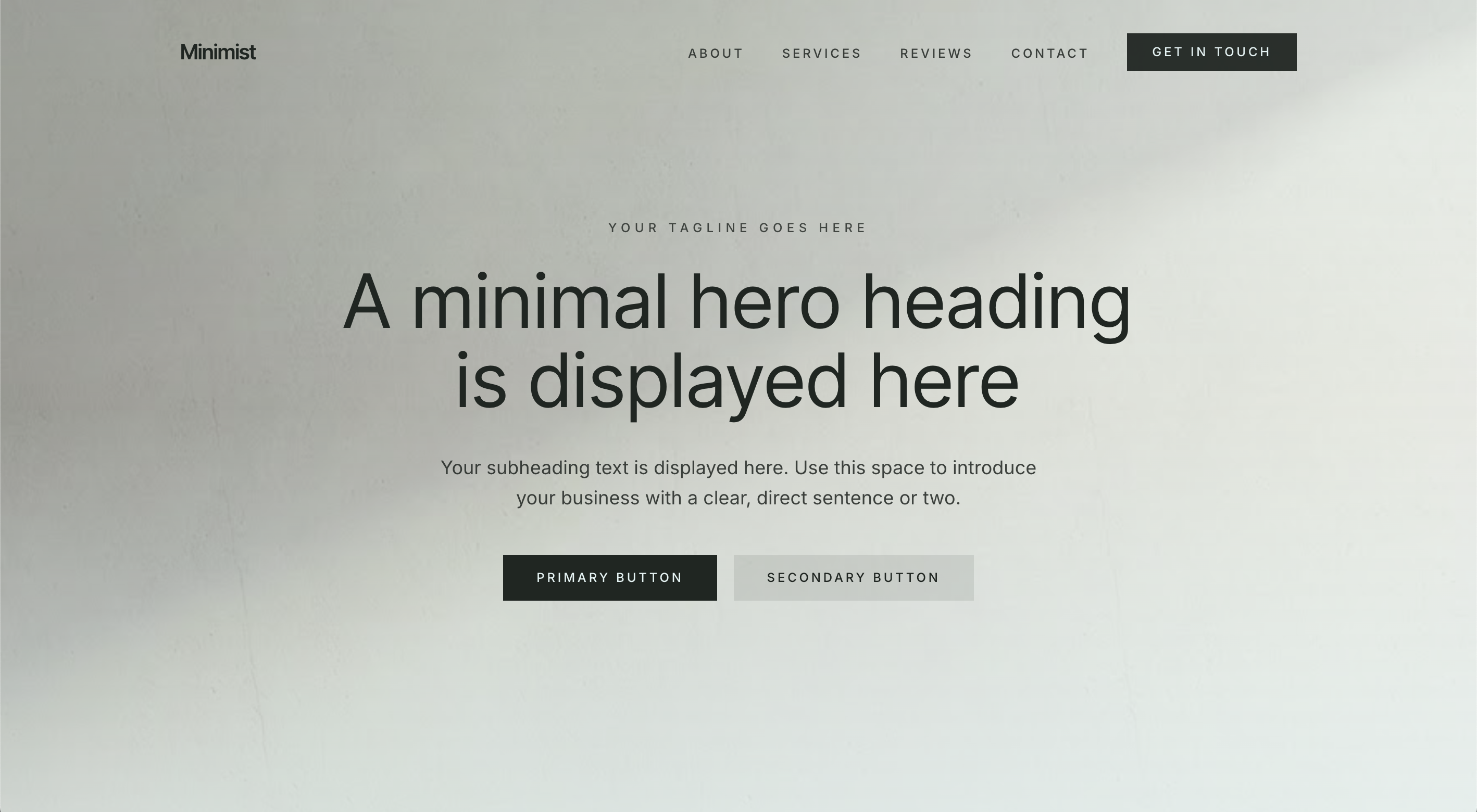 Minimist template preview