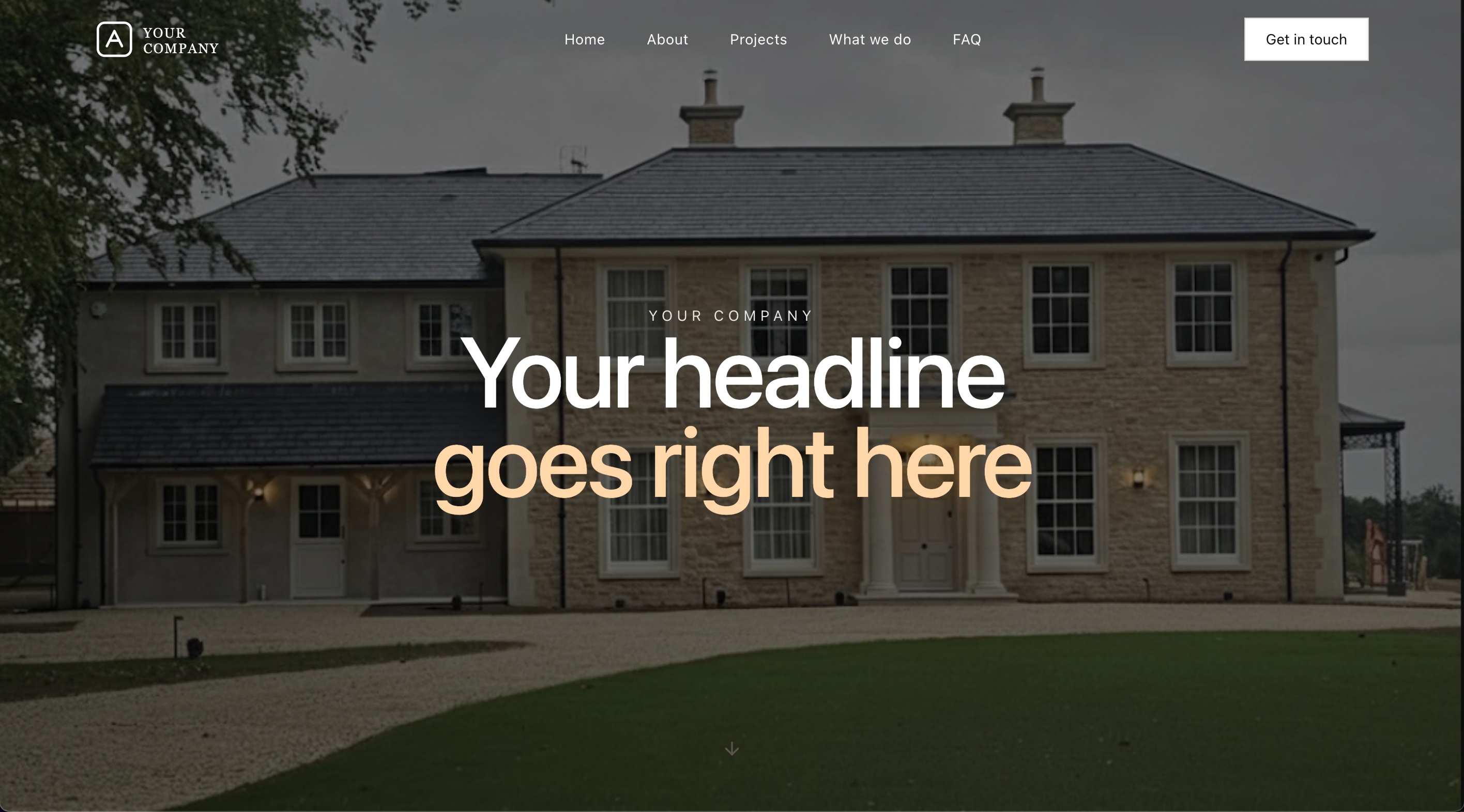 Underline template preview
