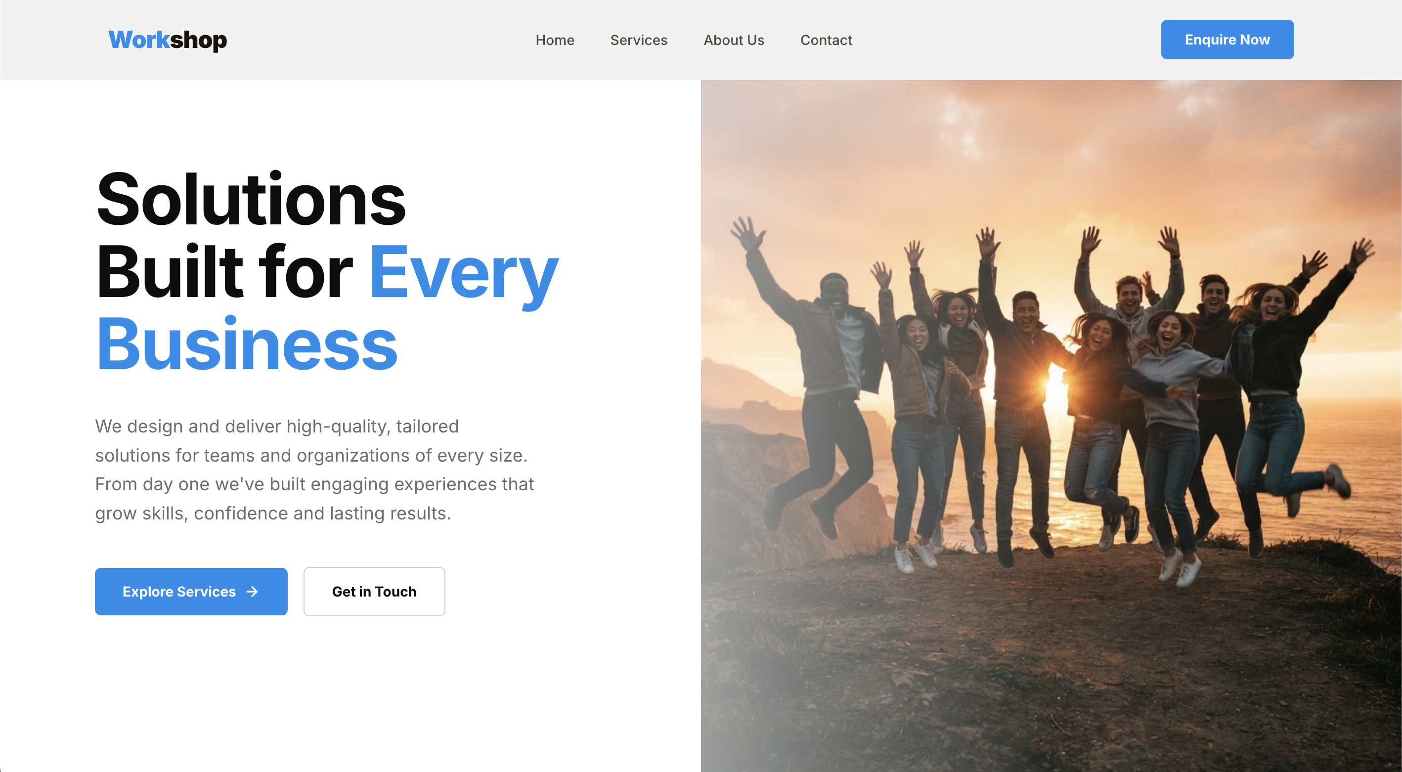 Corporate template preview